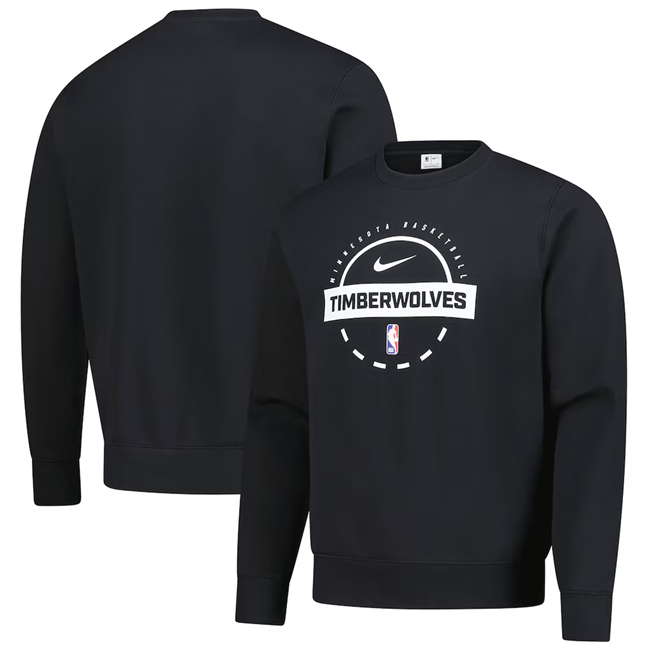 Men's Minnesota Timberwolves Black 2025/26 Practice Club Sweatshirt